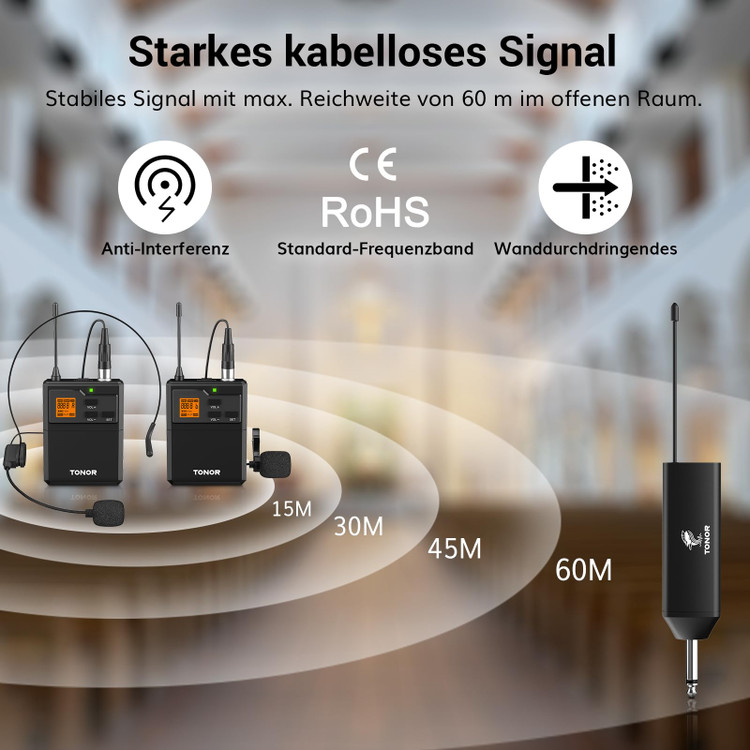 میکروفون بیسیم TONOR TW632