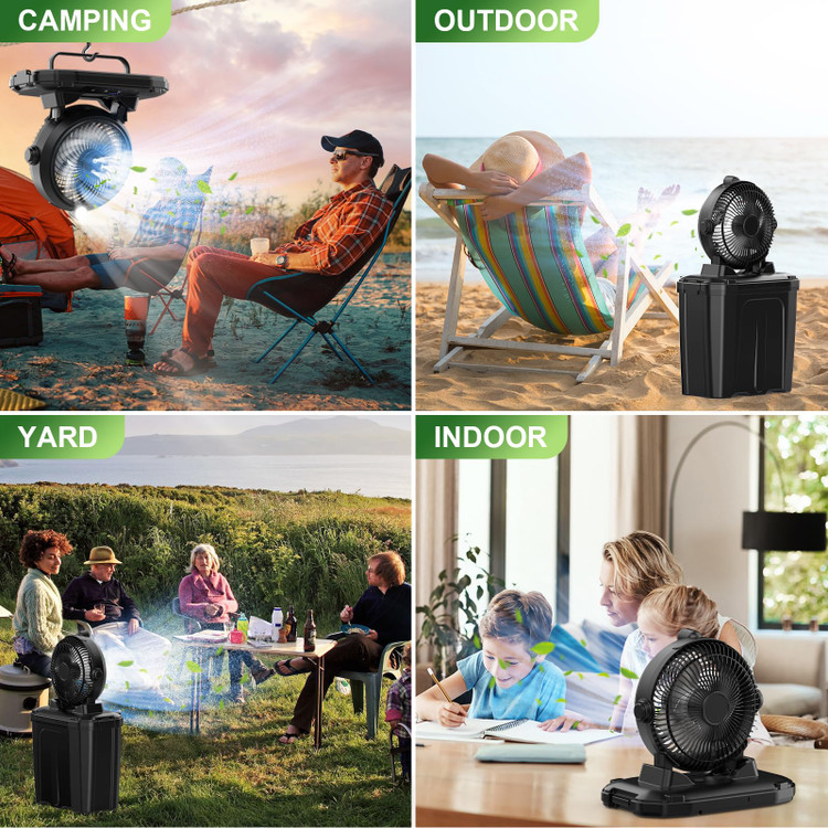 پنکه مه پاش شارژی فضای باز مدل